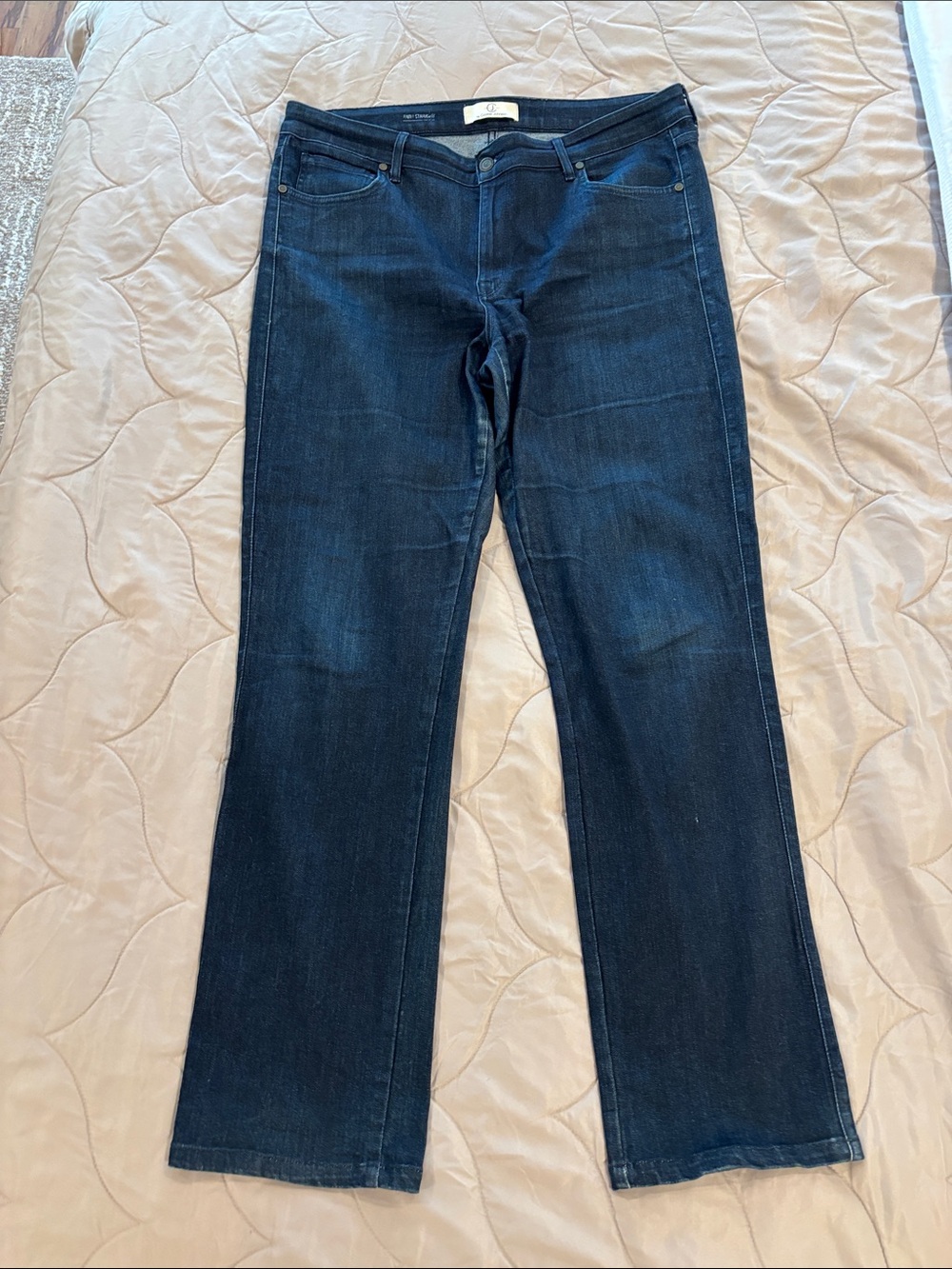 CJ by Cookie Johnson Women’s Faith Straight Jeans in Dark Blue 34